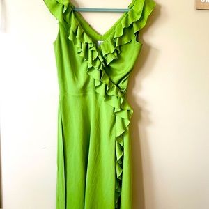 Suri Chin by maggy faux wrap dress